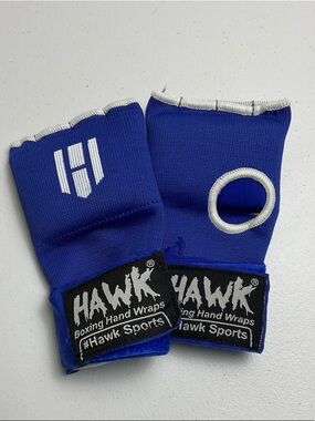 Blue Boxing Hand Wraps with Thumb Hole